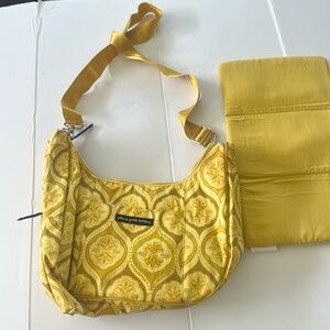 Petunia Pickle Bottom Touring Retired Vinyl Print Sunshine in Sardinia Tote